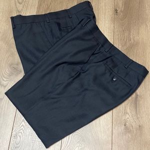 Two pair men’s black dress pants